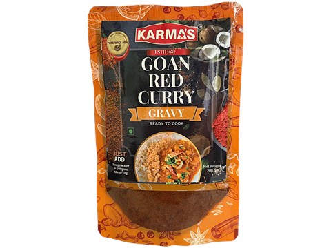 Karmas Goan Red Curry Gravy - Ready To Cook, 200 g