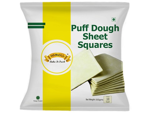 Unroll Puff Sheet Squares, 550 g
