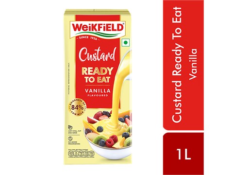 Weikfield Vanilla Flavoured Ready To Eat Custard, 1 L