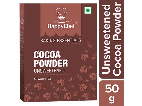 HappyChef Cocoa Powder - Unsweetened, 50 g