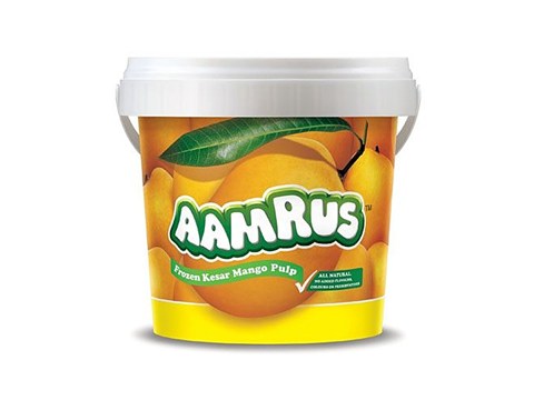 Jain Farm Fresh Aamrus - Kesar Mango Pulp, 500 g