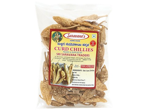Saravanas Curd Chillies, 100 g