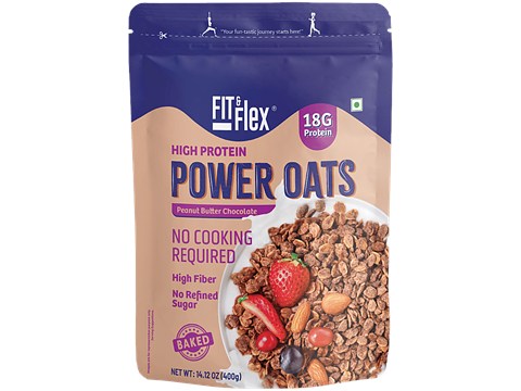 Fit & Flex Power Oats - Peanut Butter Chocolate, 400 g