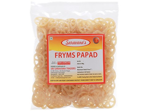 Saravanas Papad - Fryums, 200 g