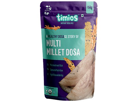Timios Organic Multi Millet Dosa Mix, 150 g