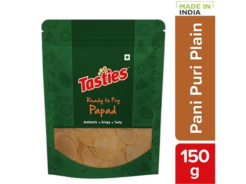 Tasties Ready To Fry - Pani Puri, Plain, 150 g