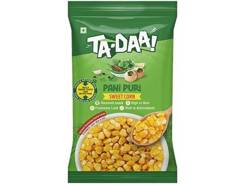 Tadaa Boiled Sweet Corn Kernel - Spice Up With Chat Masala Seasoning, 225 g