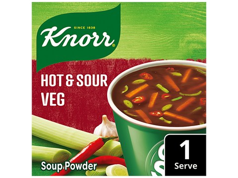 Knorr Hot Sour Cup A Soup Real Vegetables, 10.5 g