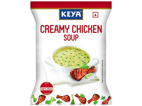 Keya Creamy Chicken Soup - With Real Chicken, 48 g