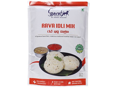 Sarati Instant Rava Idli Mix, 500 g