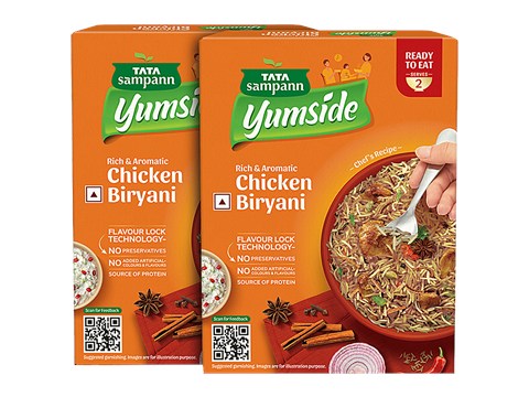 Tata Sampann Yumside Chicken Biryani - Rich & Aromatic, Ready To Eat, No Preservatives, 330 g