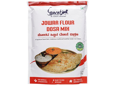 Sarati Instant Jowar Flour Dosa Mix, 500 g