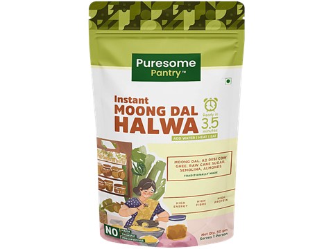 Puresome Pantry Instant Moong Dal Halwa, 50 g