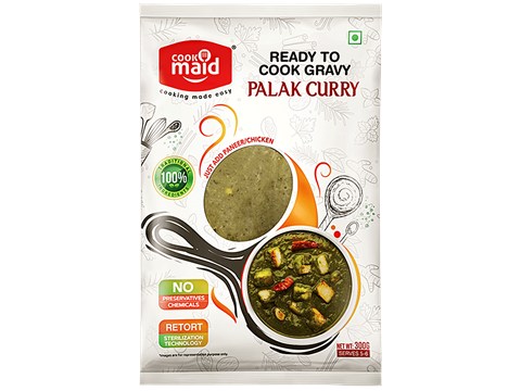 COOKMAID Palak Curry - Ready To Cook Gravy, 300 g