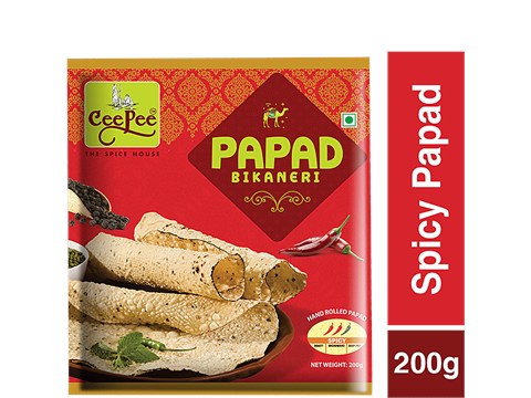 Cee Pee Spicy Papad, 200 g