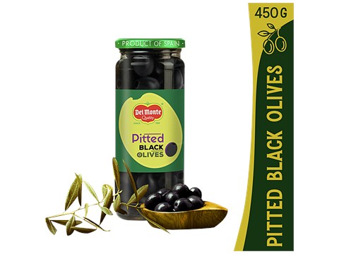 Del Monte Black Olives - Pitted, 450 g
