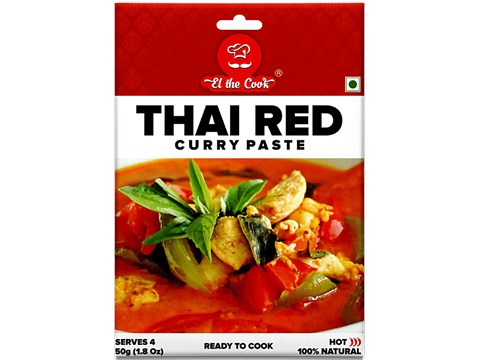 El The Cook Thai Red Curry Paste - Creamy, Spicy, 50 g