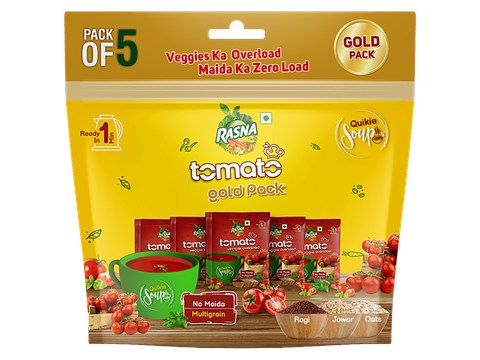 Rasna Tomato Veggie Overloaded - Quikie Soup, Gold Pack, 90 g