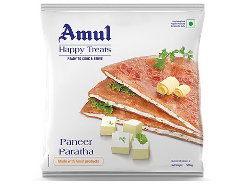 Amul Happy Treats Paneer Paratha, 500 g