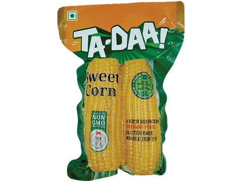 Tadaa Boiled Sweet Corn On Cob - Double, 2 pcs