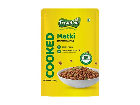Freshcon Cooked Matki/Moth Beans, 250 g