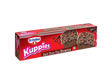 Dr.Oetker Kuppies Dark Choco Chip Brownie, 148 g