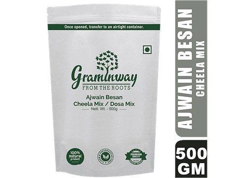 Graminway Ajwain Besan Cheela Mix/Dosa Mix, 500 g