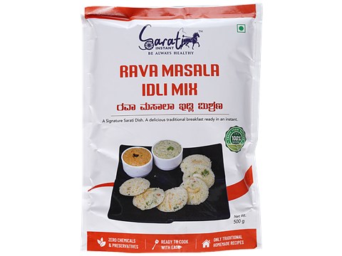 Sarati Instant Rava Masala Idli Mix, 500 g