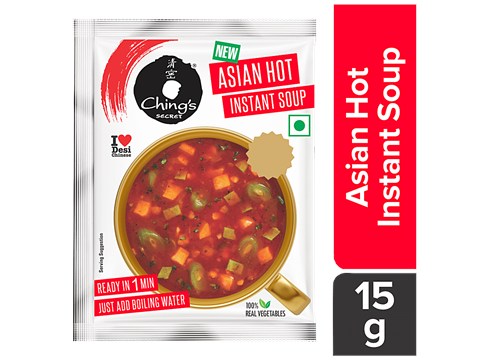 Ching's Secret Asian Hot Instant Soup - Real Vegetables, 15 g