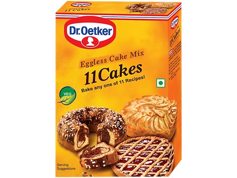 Dr.Oetker FunFoods Eggless Bake Mix 11 Cakes, 250 g