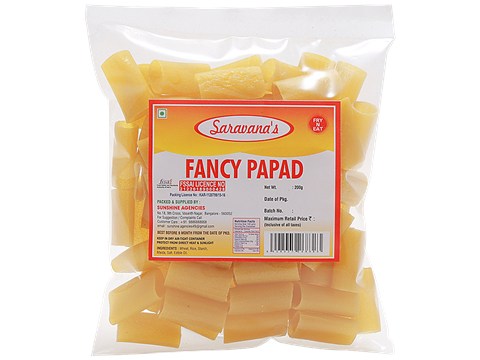 Saravanas Papad - Fancy, 200 g