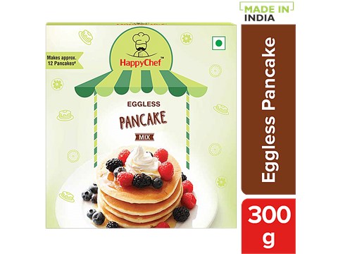 HappyChef Eggless Pancake Mix - Quick & Easy To Make, 300 g