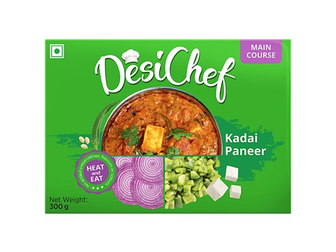 DesiChef Kadai Paneer - Ready To Eat, No Added Preservatives, Colour, 300 g