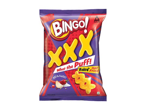 Bingo! Hot N Sweet Baked Puff Snacks, 48 g
