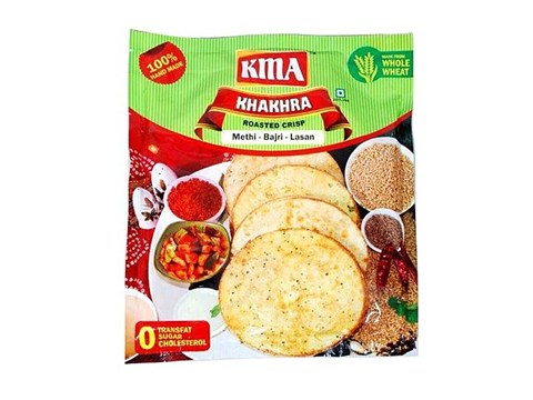 Kma  Roasted Crisp Khakhra - Methi - Bajri - Lasan, 200 g