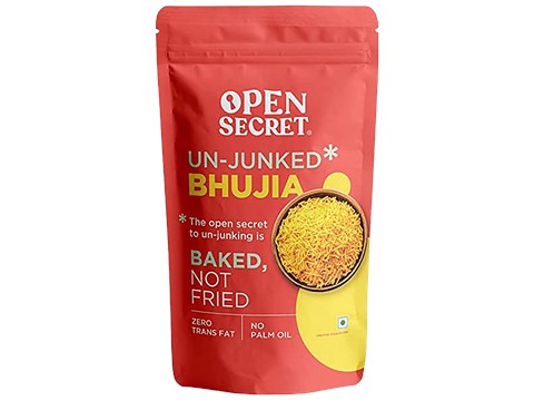 Open Secret Unjunked Bhujia - Baked Not Fried, Zero Trans Fat, No Palm Oil, 175 g