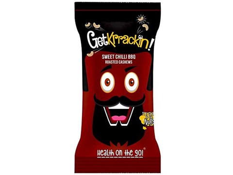 GetKrrackin Roasted Cashews - Sweet Chilly BBQ, 20 g