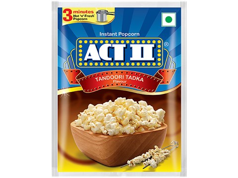 ACT II Tandoori Tadka Flavour Instant Popcorn, 70 g