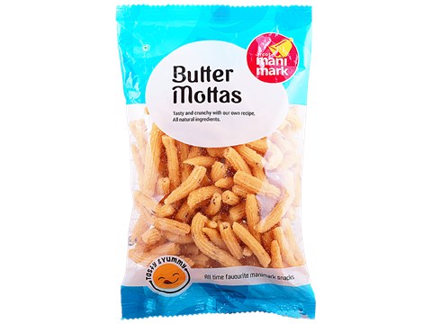 Manimark Butter Mottas - Crunchy Snack, 160 g