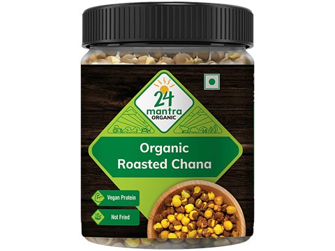 24 Mantra Organic Roasted Chana - Plain, 185 g