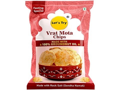 Let's Try Vrat Mota Chips, 60 g