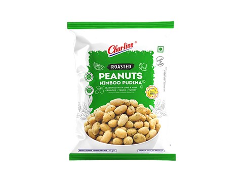 Charliee Nimboo Pudina Roasted Peanuts, 140 g
