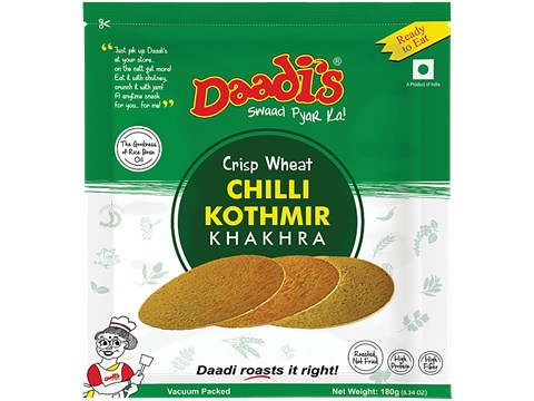 Daadi's Chilly Kothmir Khakhra, 180 g