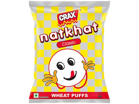 Crax Natkhat Classic Wheat Puffs, 63 g