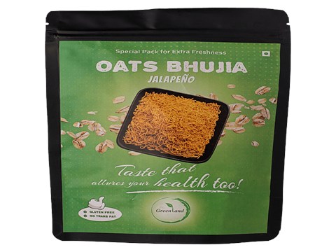 Greenland Oats Bhujia - Jalapeno Flavour, Gluten Free, 140 g
