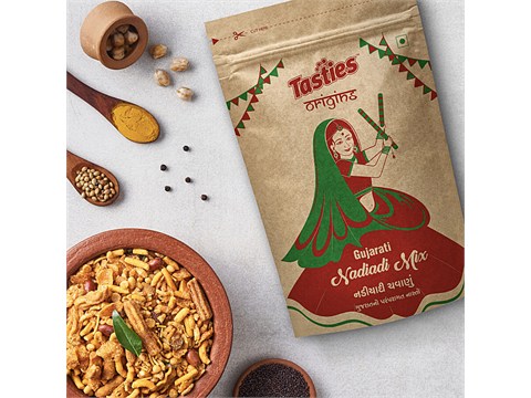 Tasties Origins Namkeen - Nadiadi Mix/All In One Mixture, Crispy, 150 g