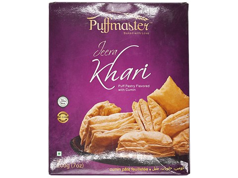 Puffmaster Jeera Khari - Puff Pastry Flavored with Cumin, 200 g