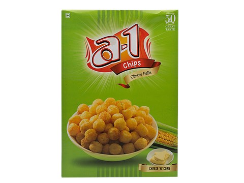 A-1 Chips Cheese Balls - Cheese-N-Corn, 200 g