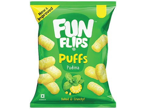 Fun Flips Puffs - Pudina, Baked, 18 g