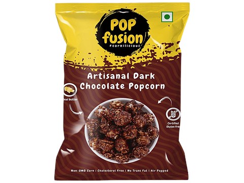 Popfusion Artisanal Dark Chocolate Popcorn, 100 g